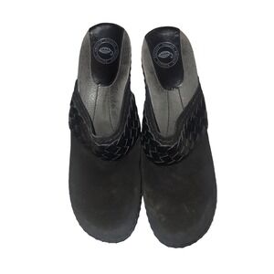 Nurture by Lamaze Dark‎ Brown Suede Woven Clogs Mules  9.5M hippie city classic